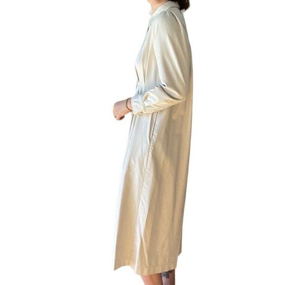 Womens Moussy Vintage White Faux Leather Maxi Dress Long Jacket Sz M - Picture 5 of 6